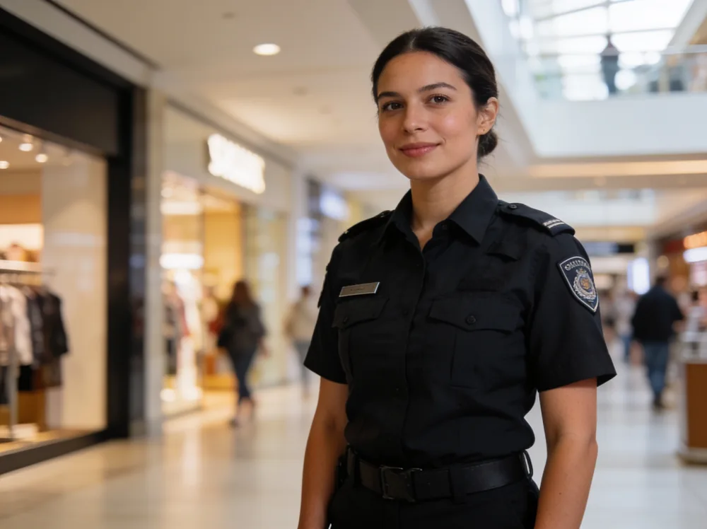 Licensed security guard on duty in Melbourne
